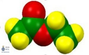 ساختار مولکولی اتیل استات 
