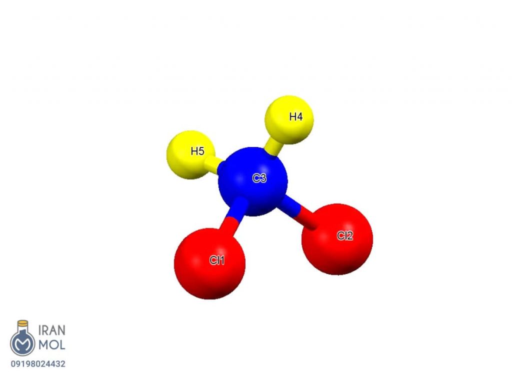 ساختار شیمیایی متیلن کلراید 